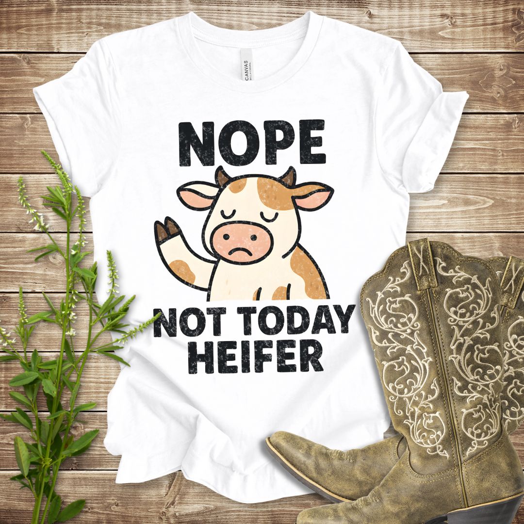 Nope Not Today Heifer T-shirt