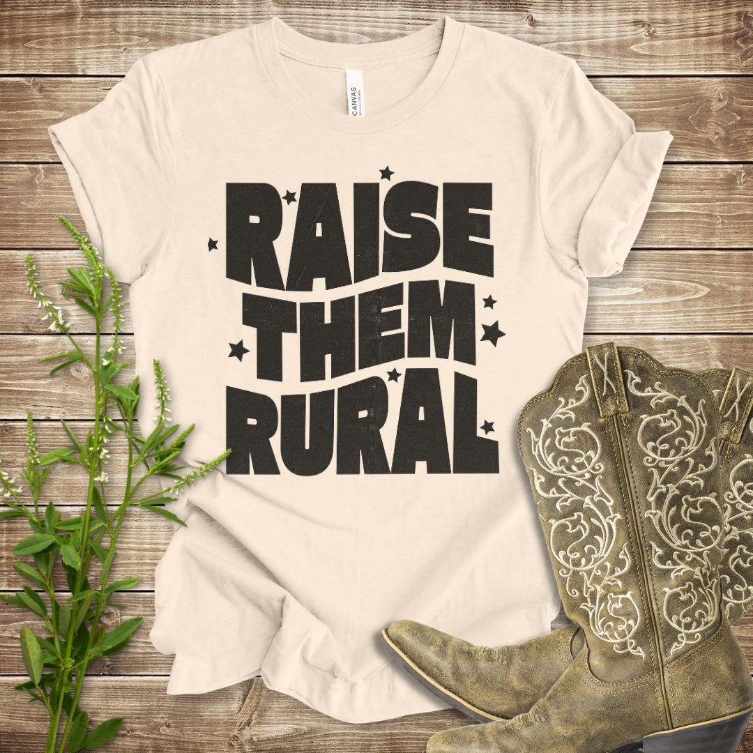 Raise Them Rural Wavy T-shirt