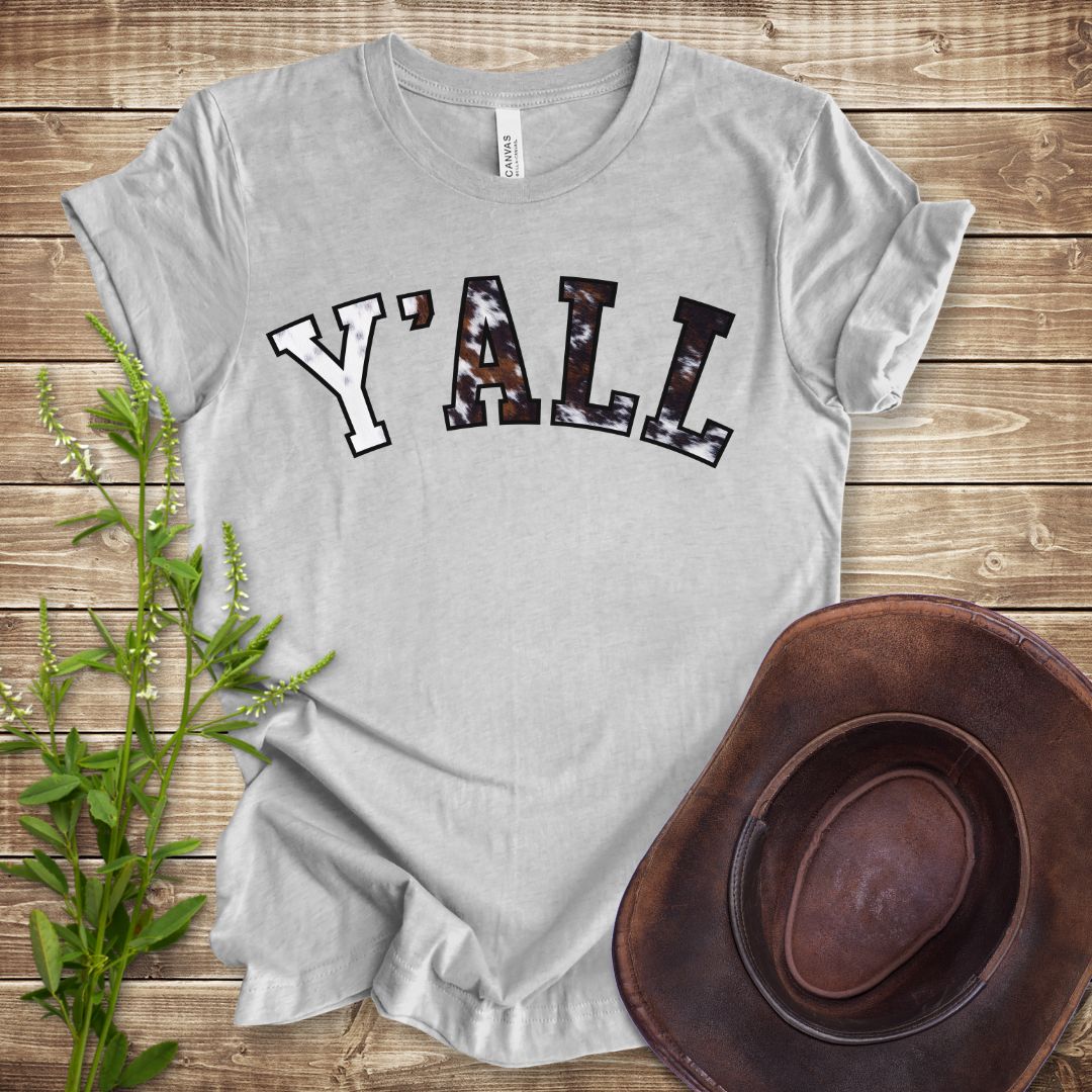 Y'all Cowhide T-shirt