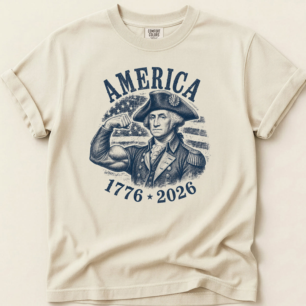 America Flex T-shirt on Ivory