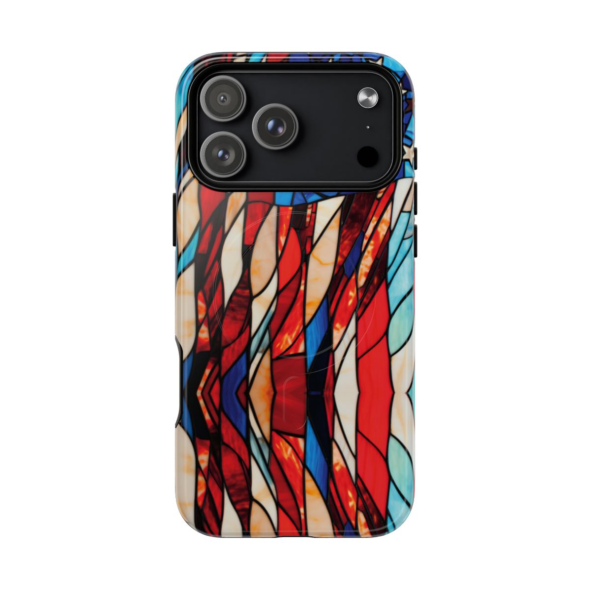 American Flag Stained Glass Magnetic Case