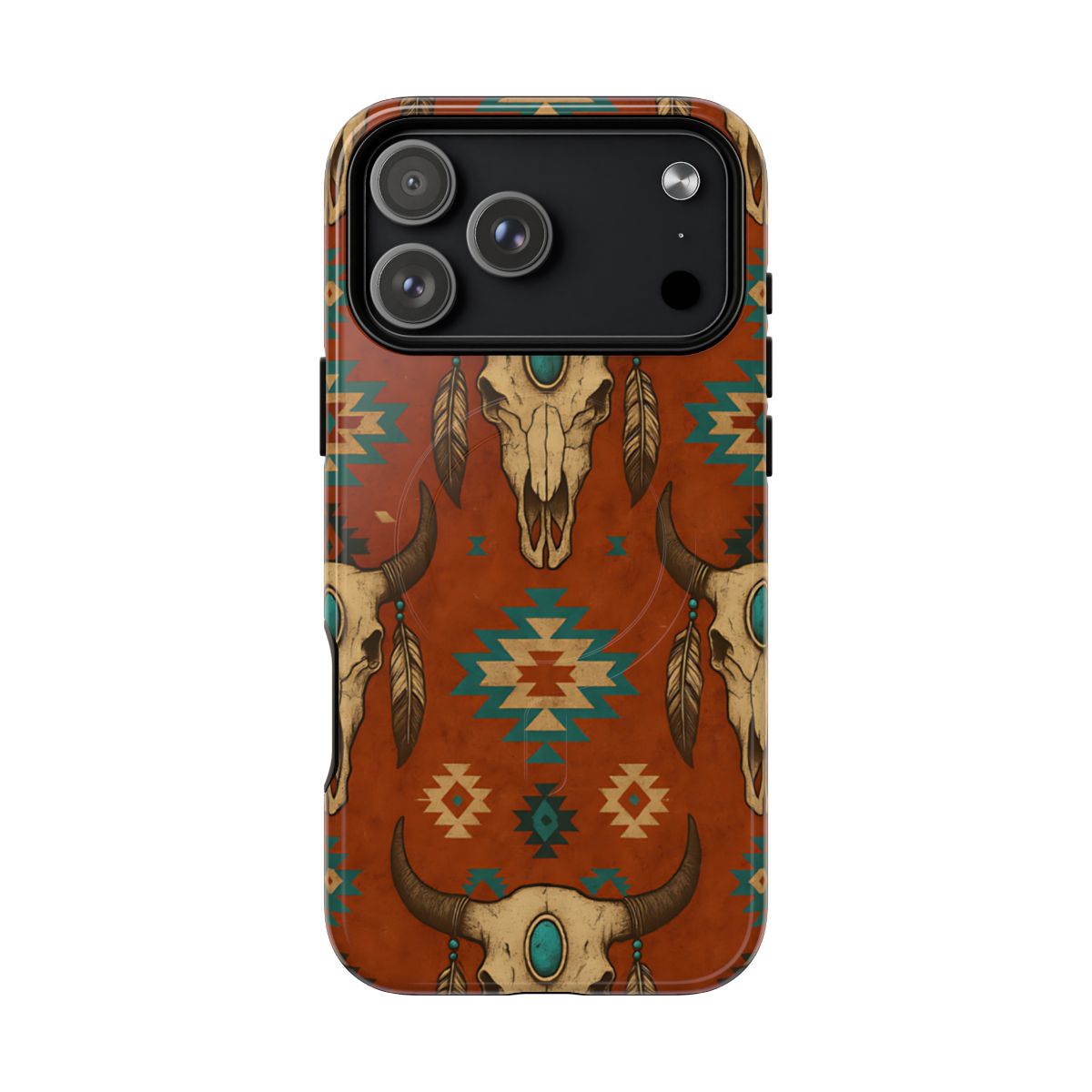 Aztec Skull Magnetic Case