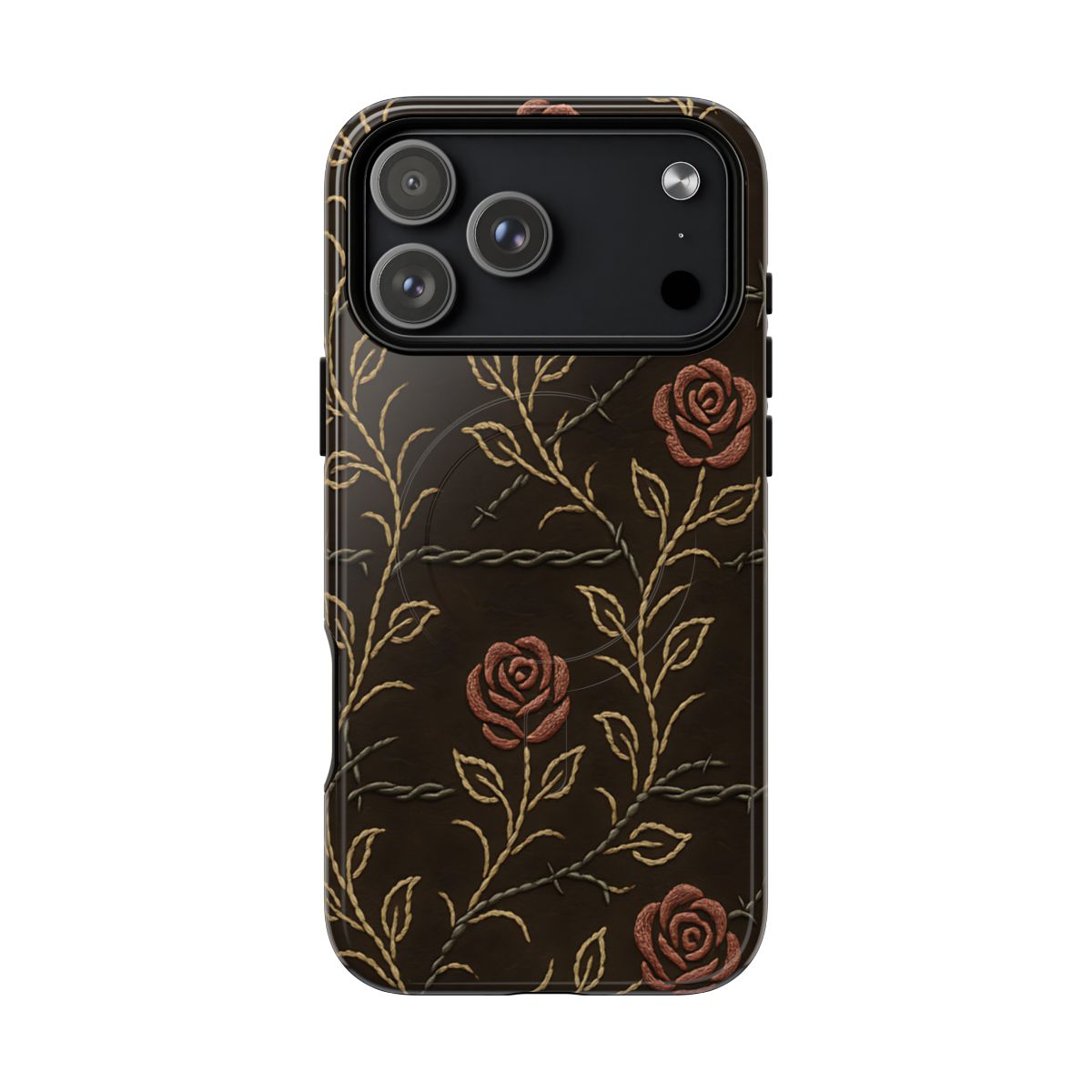 Barbed Wire Roses Magnetic Case