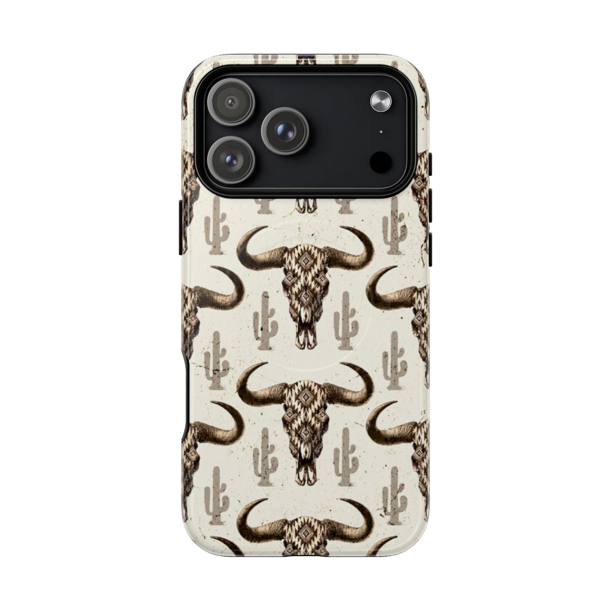 Cactus Aztec Skull Magnetic Case