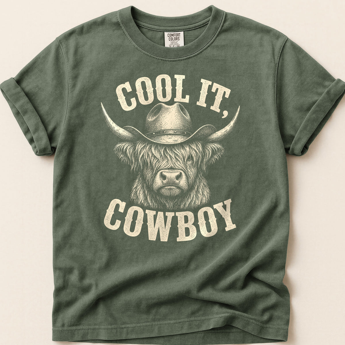 Cool It Highland T-shirt on Moss