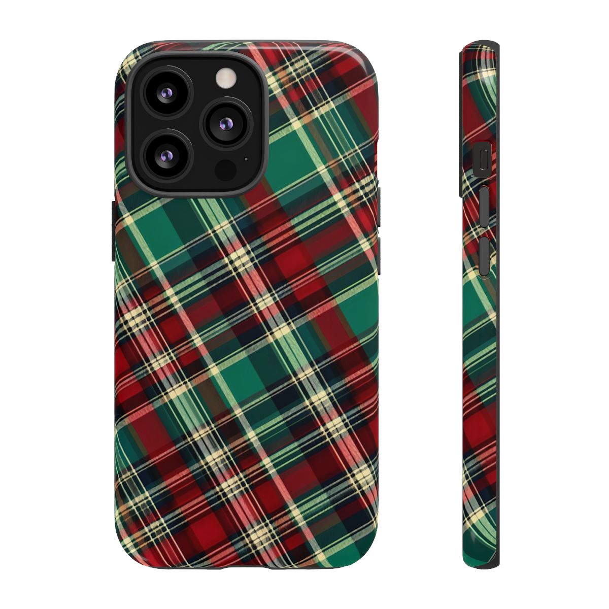 Country Christmas Plaid Tough Case