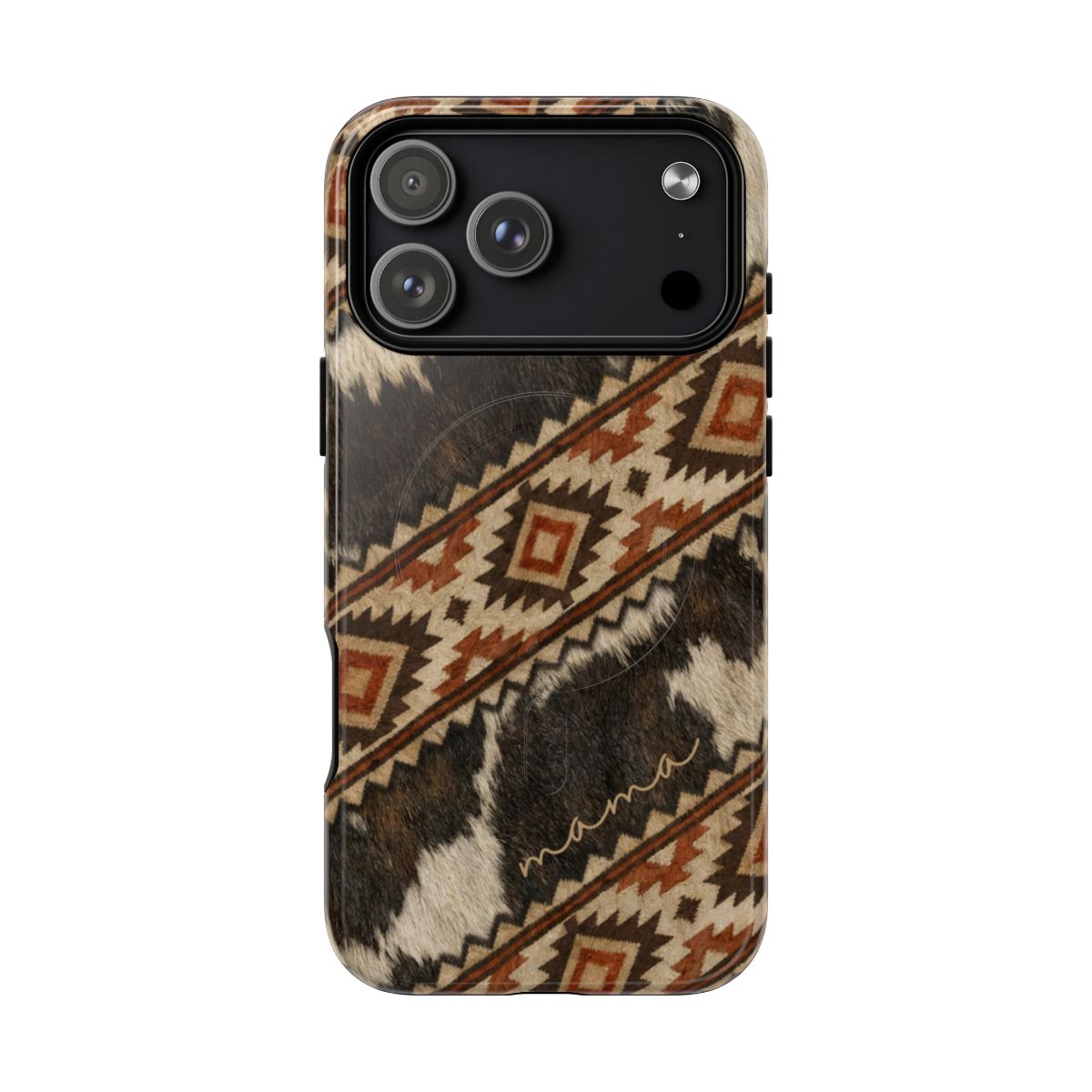 Cowhide Aztec Mama Magnetic Case - iPhone 18 Pro Max