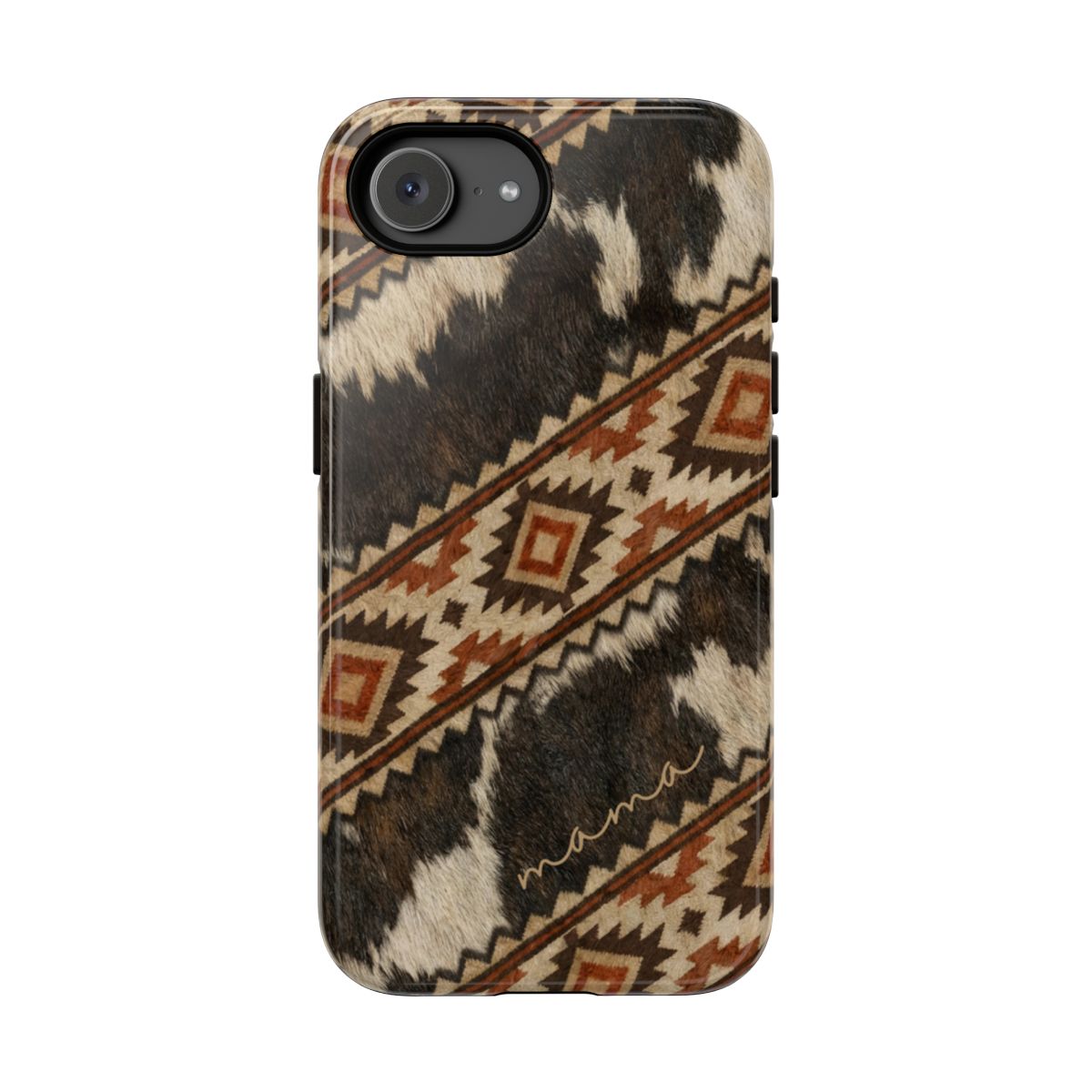 Cowhide Aztec Mama Tough Case - iPhone 16e