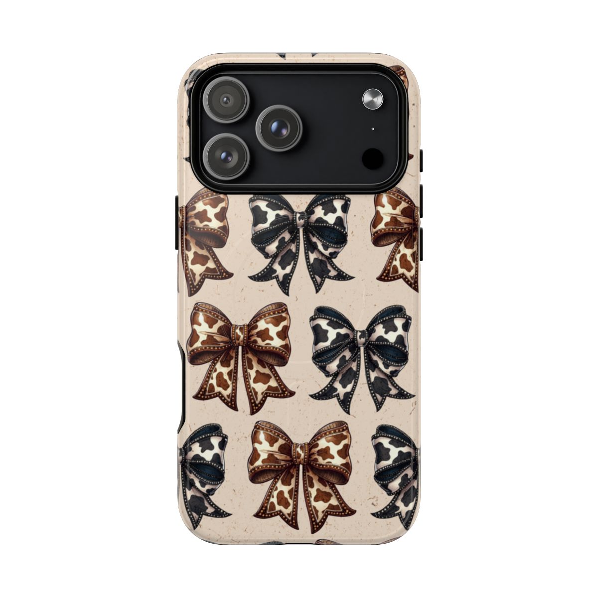 Cowhide Bows Magnetic Case