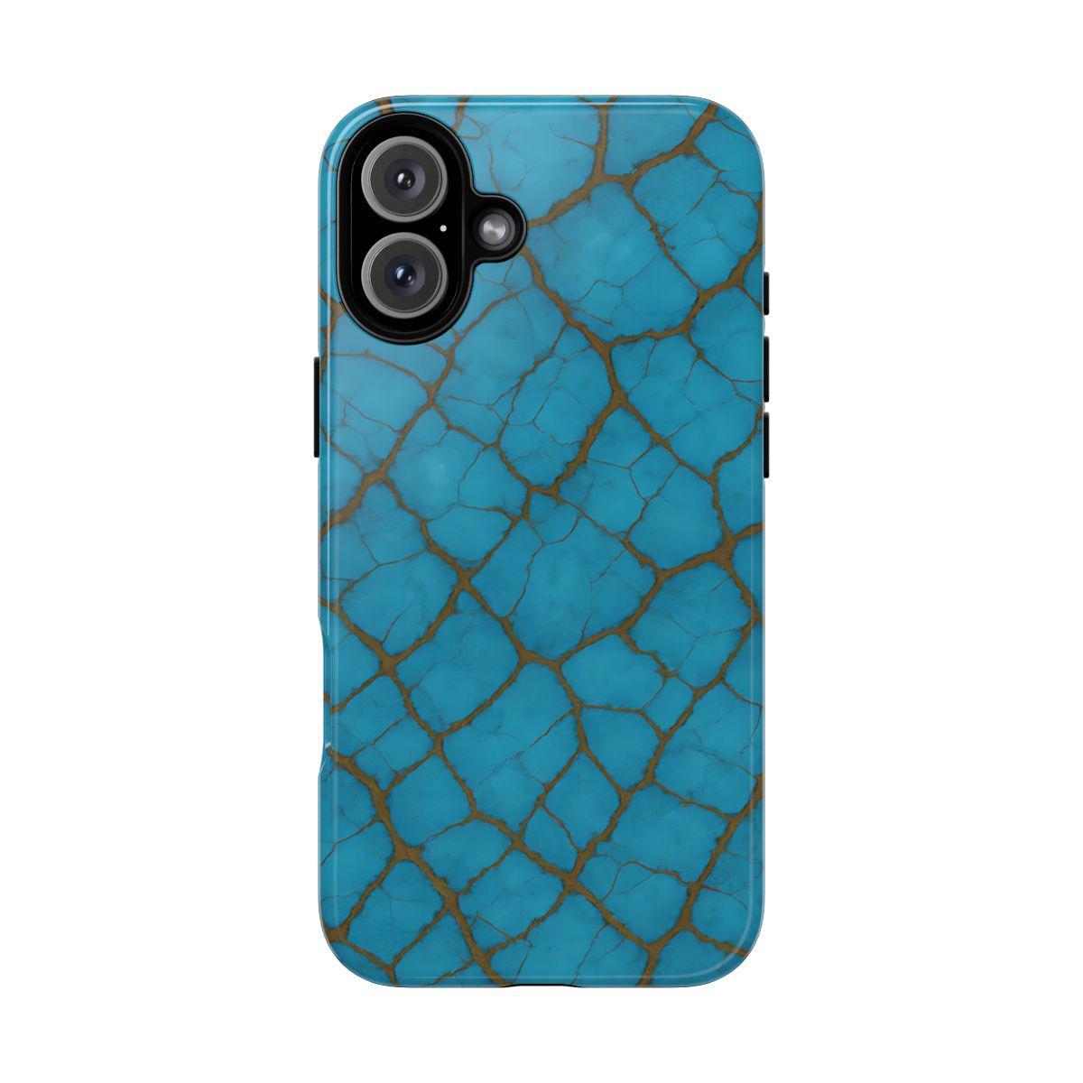 Cracked Turquoise Tough Case