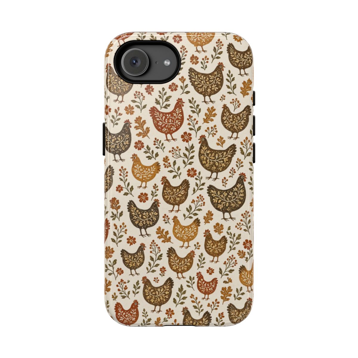 Folk Autumn Hens Tough Case - iPhone 16e
