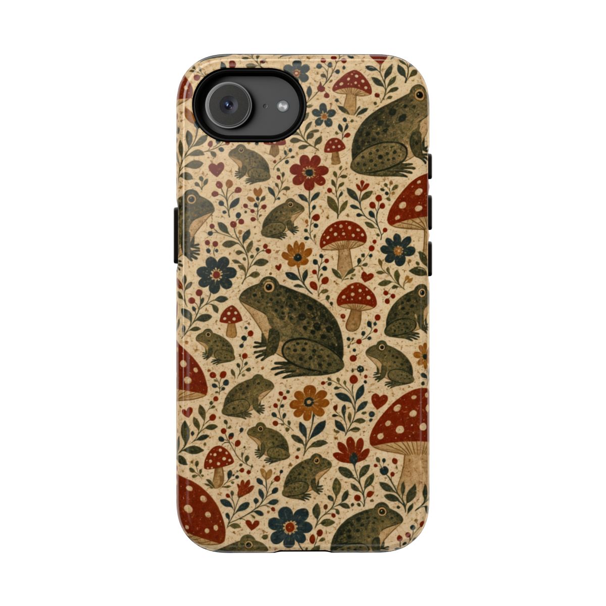 Folk Frog Toadstool Tough Case - iPhone 16e