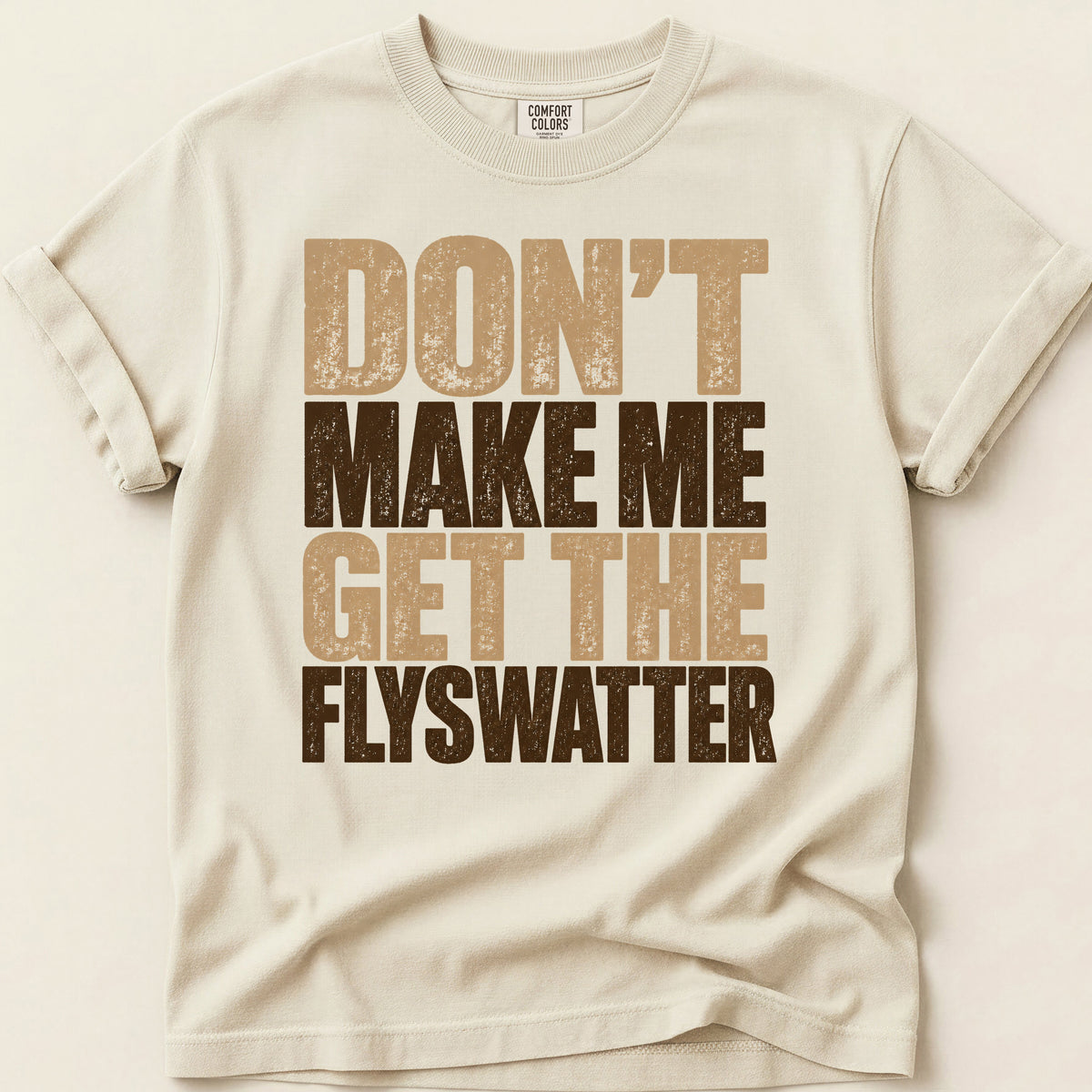 Get The Flyswatter T-shirt on Ivory