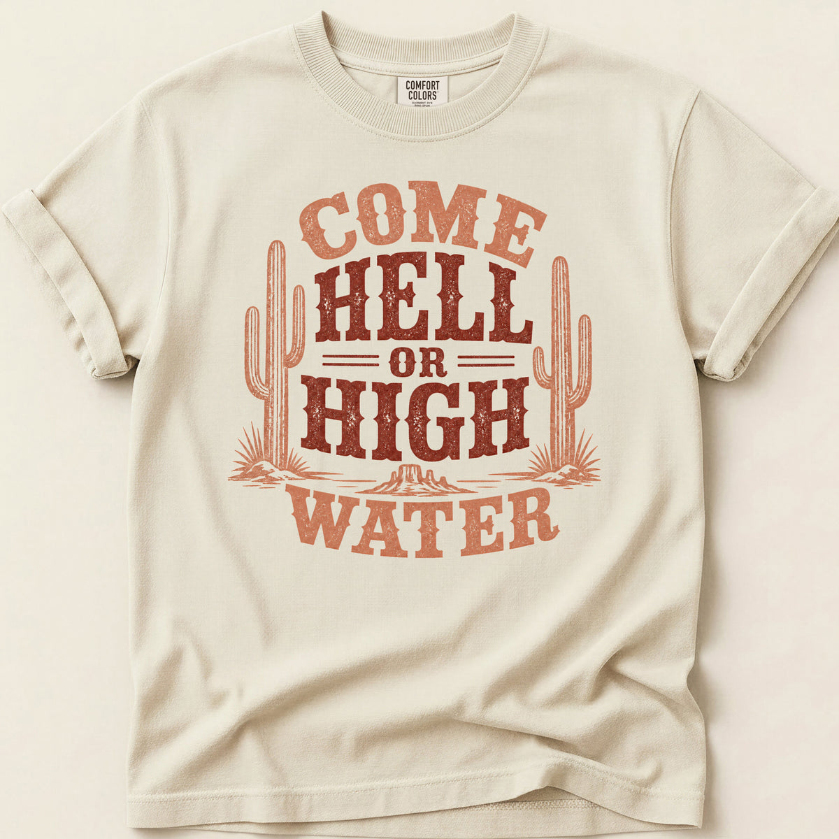 High Water T-shirt on Ivory