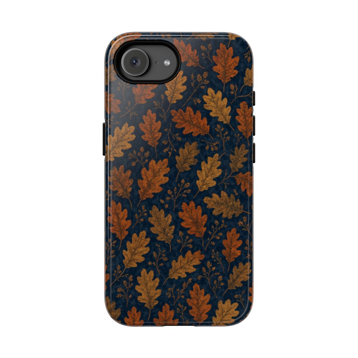 Navy Autumn Leaves Tough Case - iPhone 16e