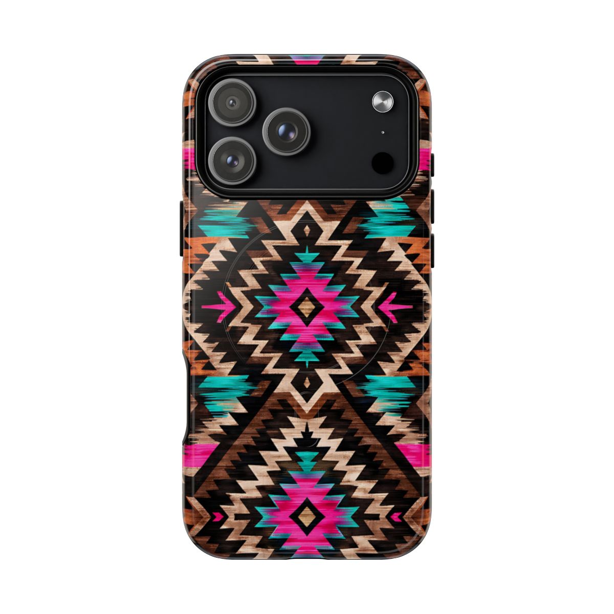Neon Aztec Rug Magnetic Case