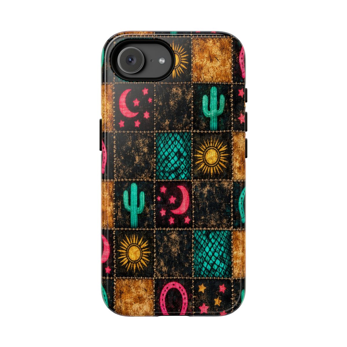 Neon Cactus Patchwork Tough Case - iPhone 16e