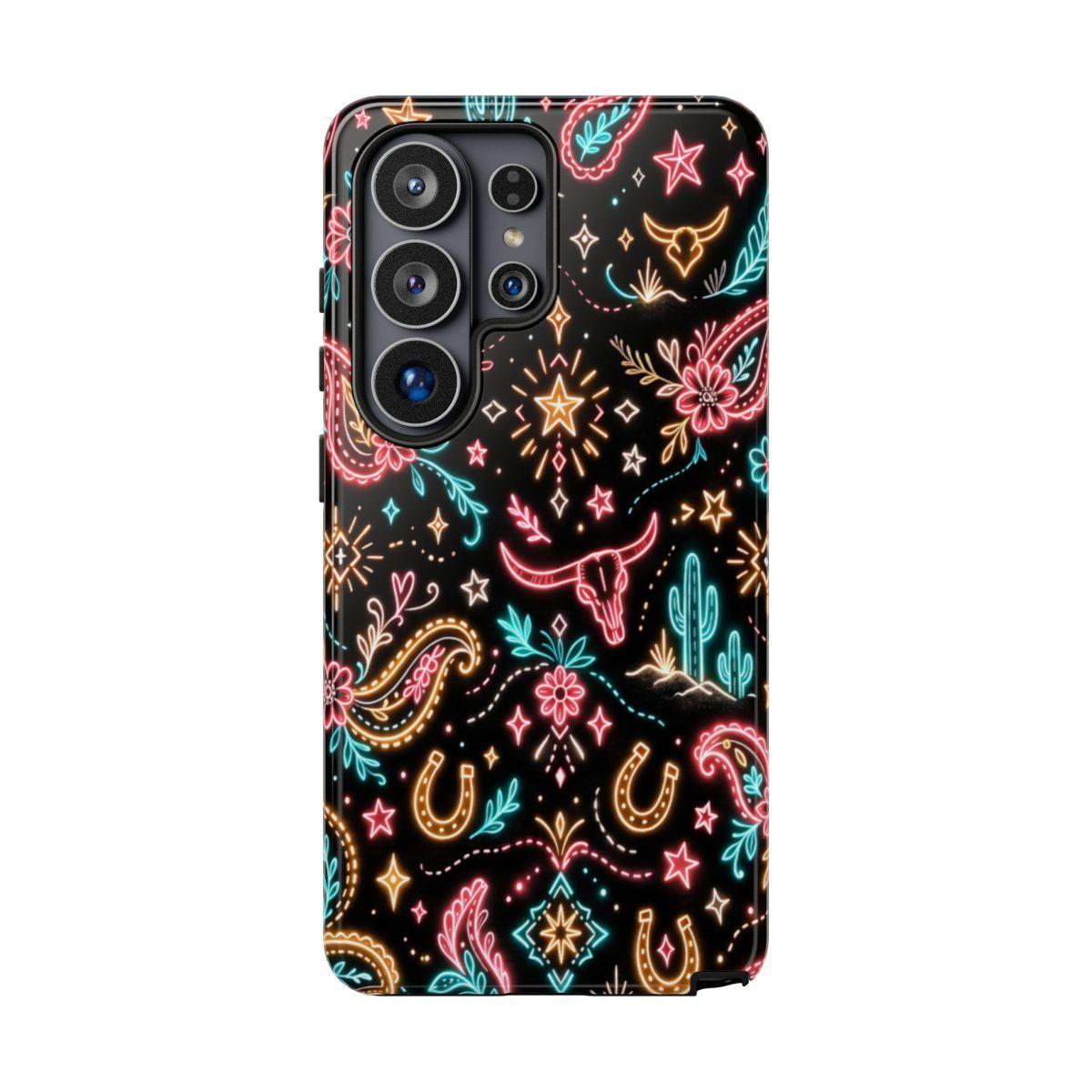 Neon Cowgirl Tough Phone Case