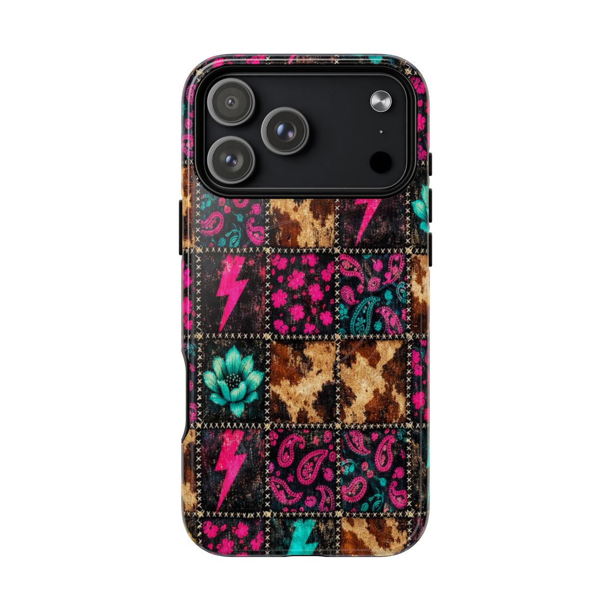Neon Patchwork Magnetic Case