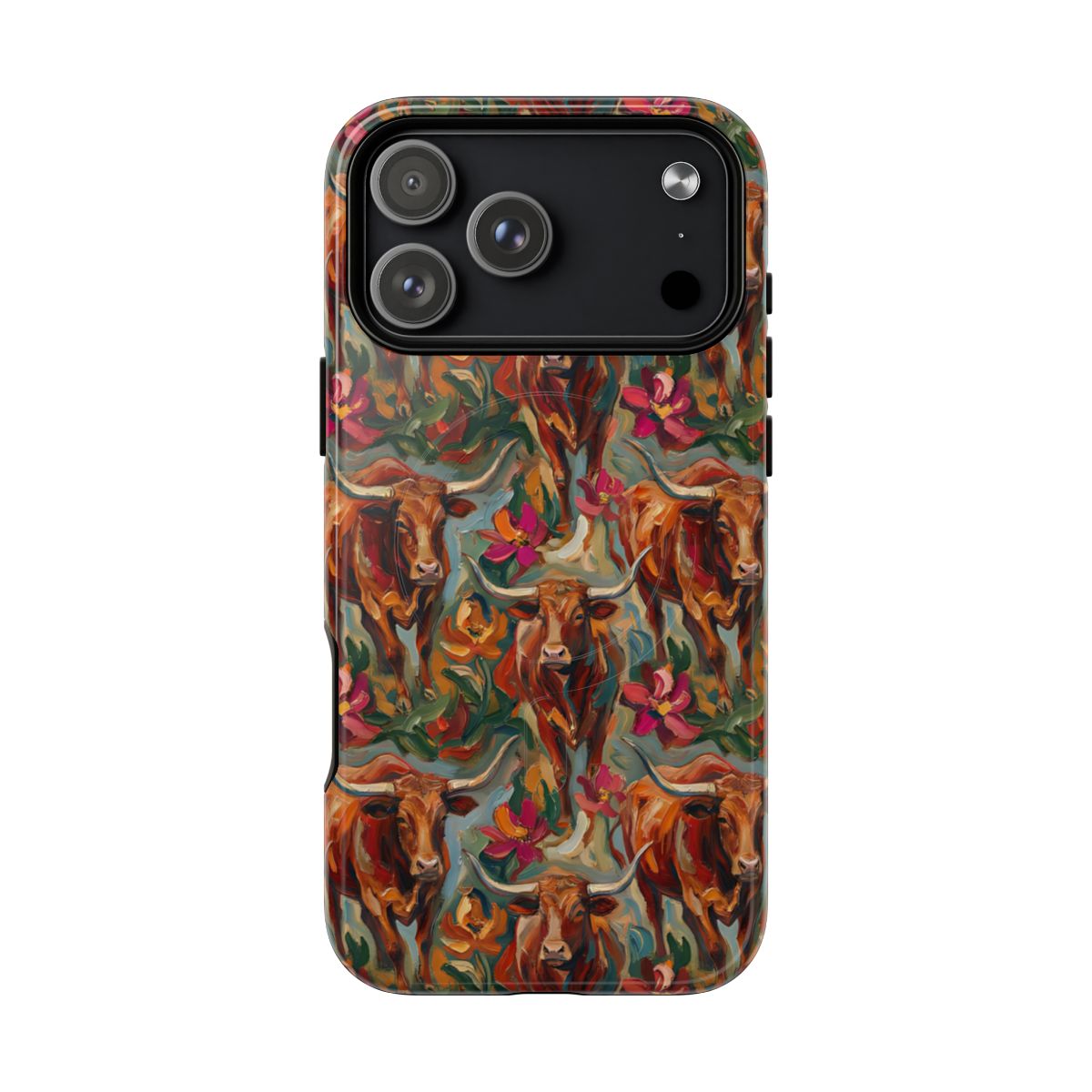 Painted Longhorns Magnetic Case
