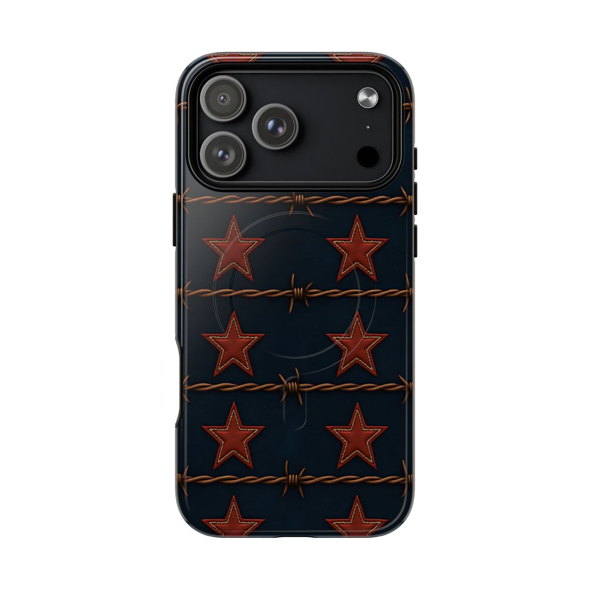 Red Stars + Barbed Wire Magnetic Case