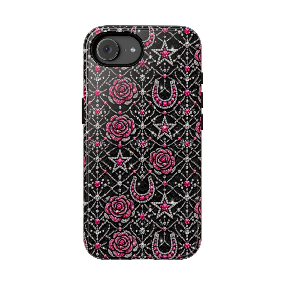 Rhinestone Rose Tough Case - iPhone 16e