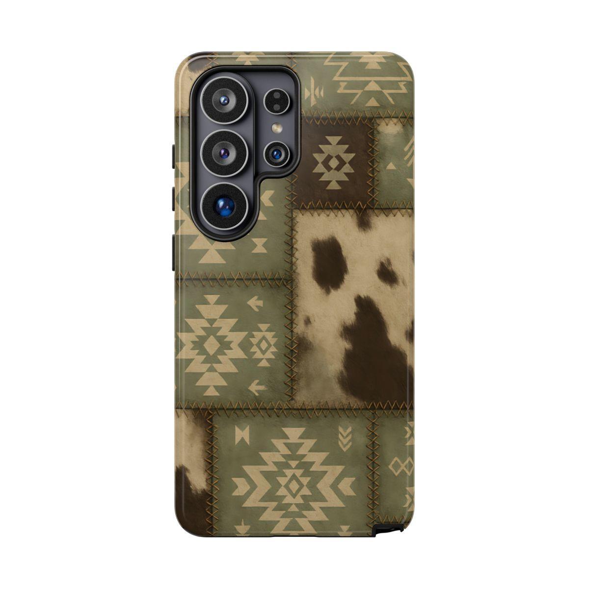 Rustic Sage Patchwork Tough Case