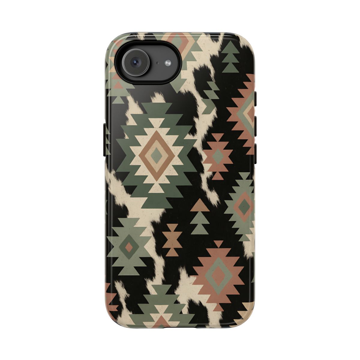 Sage Aztec + Cowhide Tough Case - iPhone 16e