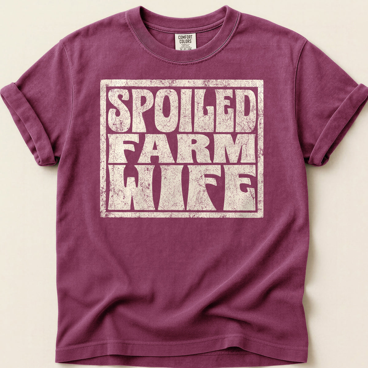 Spoiled Farm Wife T-shirt on Berry