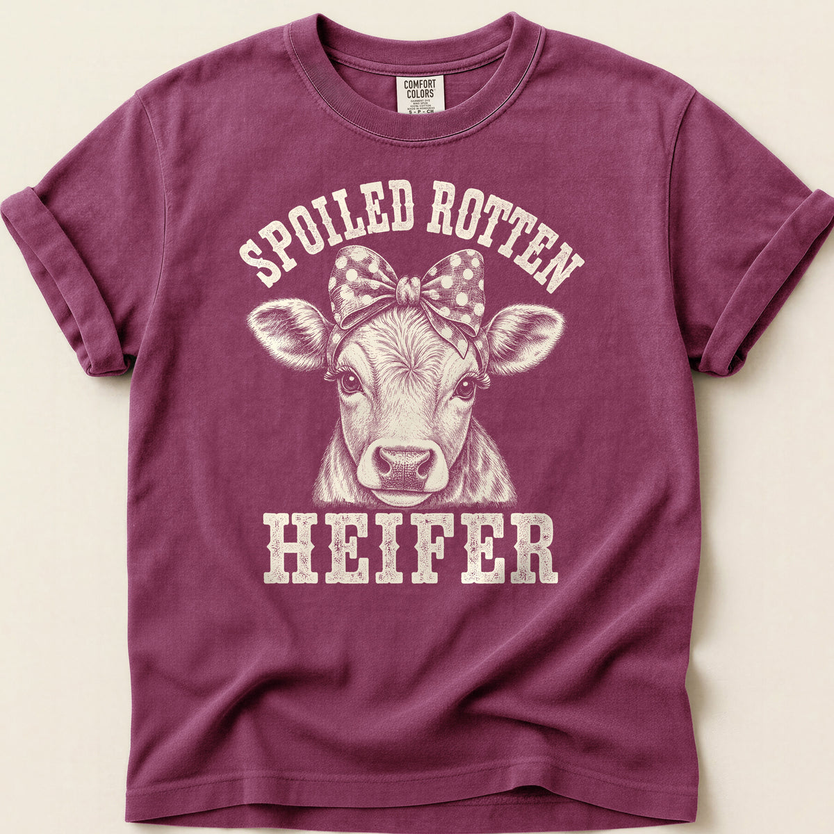 Spoiled Rotten Heifer T-shirt on Berry