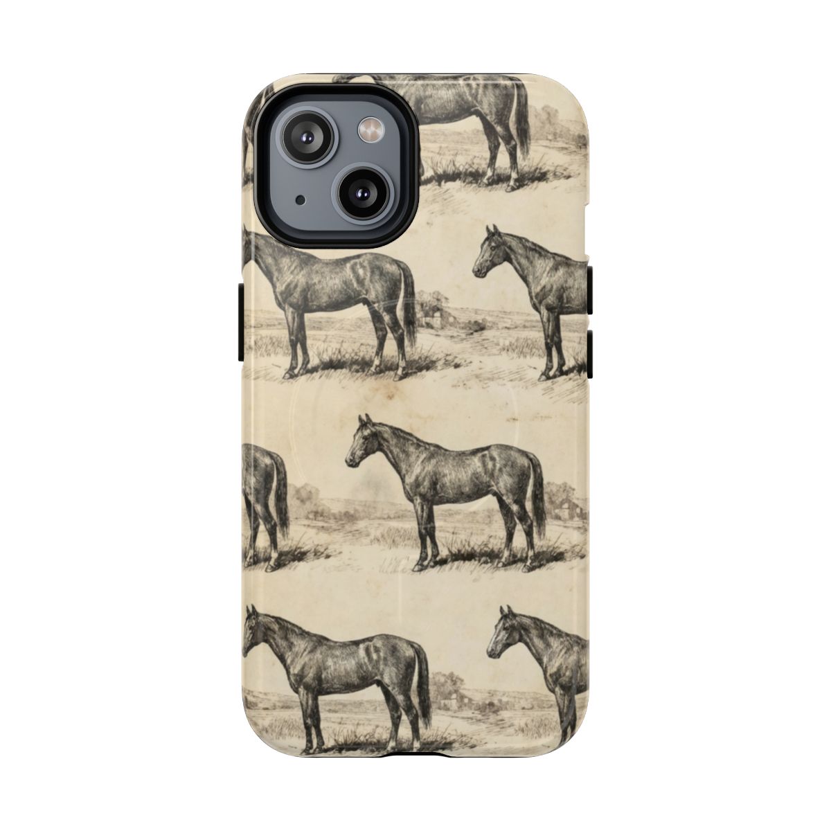 Vintage Horses Magnetic Case