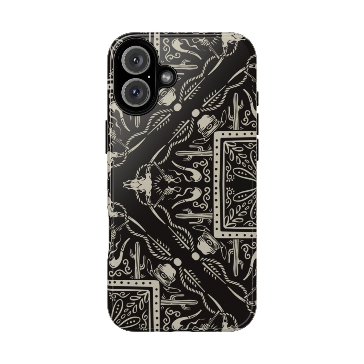 Western Black Bandana Tough Case