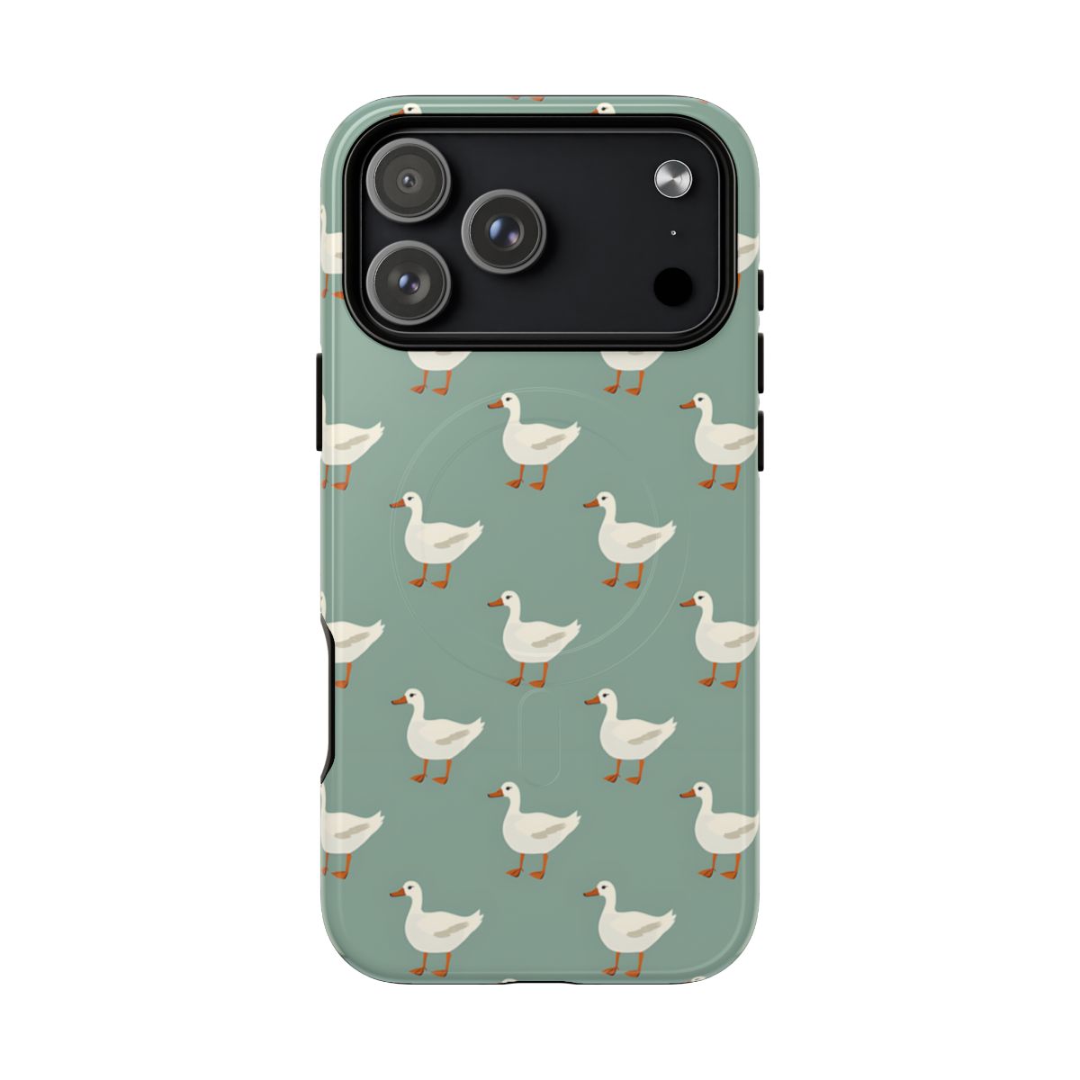 White Ducks on Teal Magnetic Case