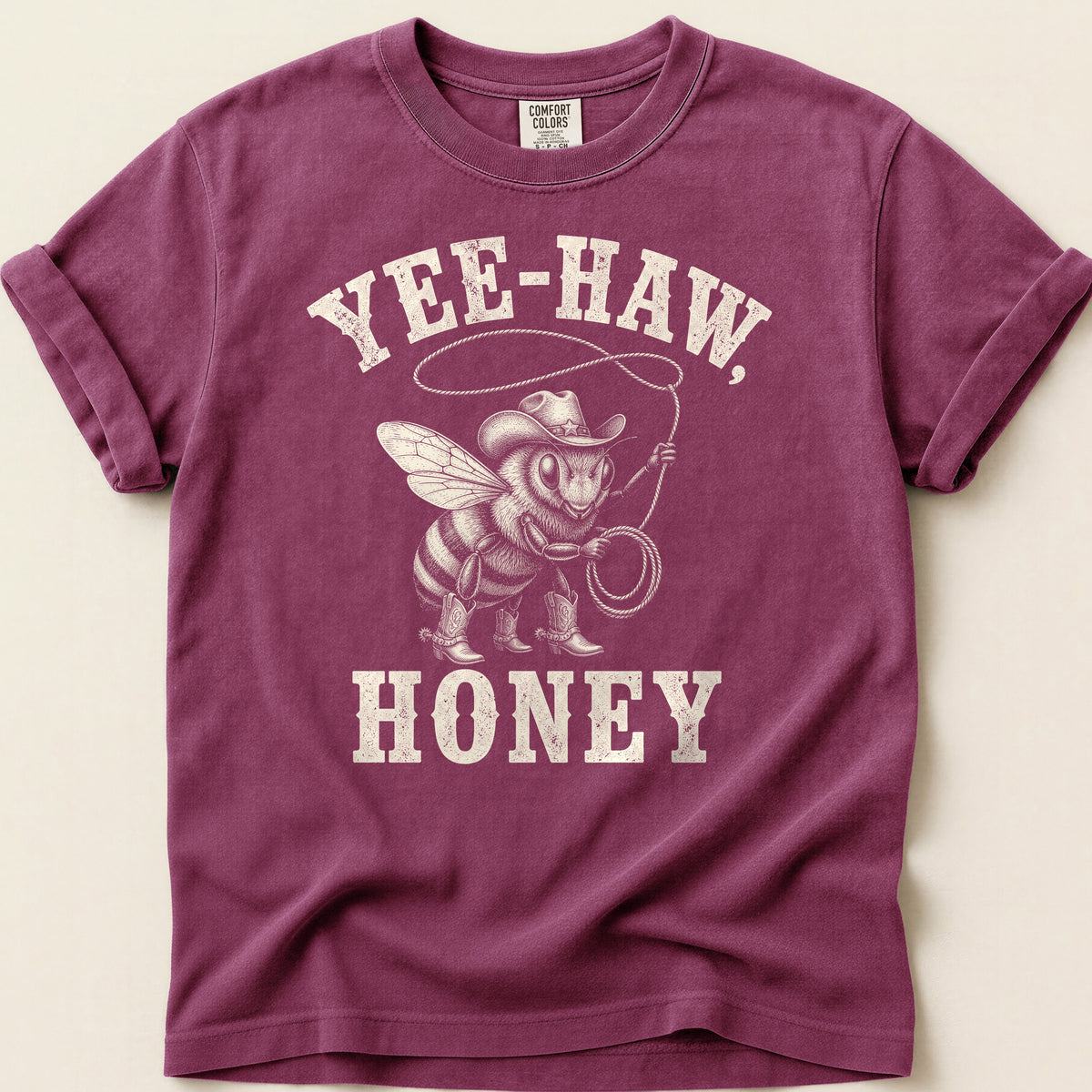 Yee-Haw Honey Bee T-shirt on Berry