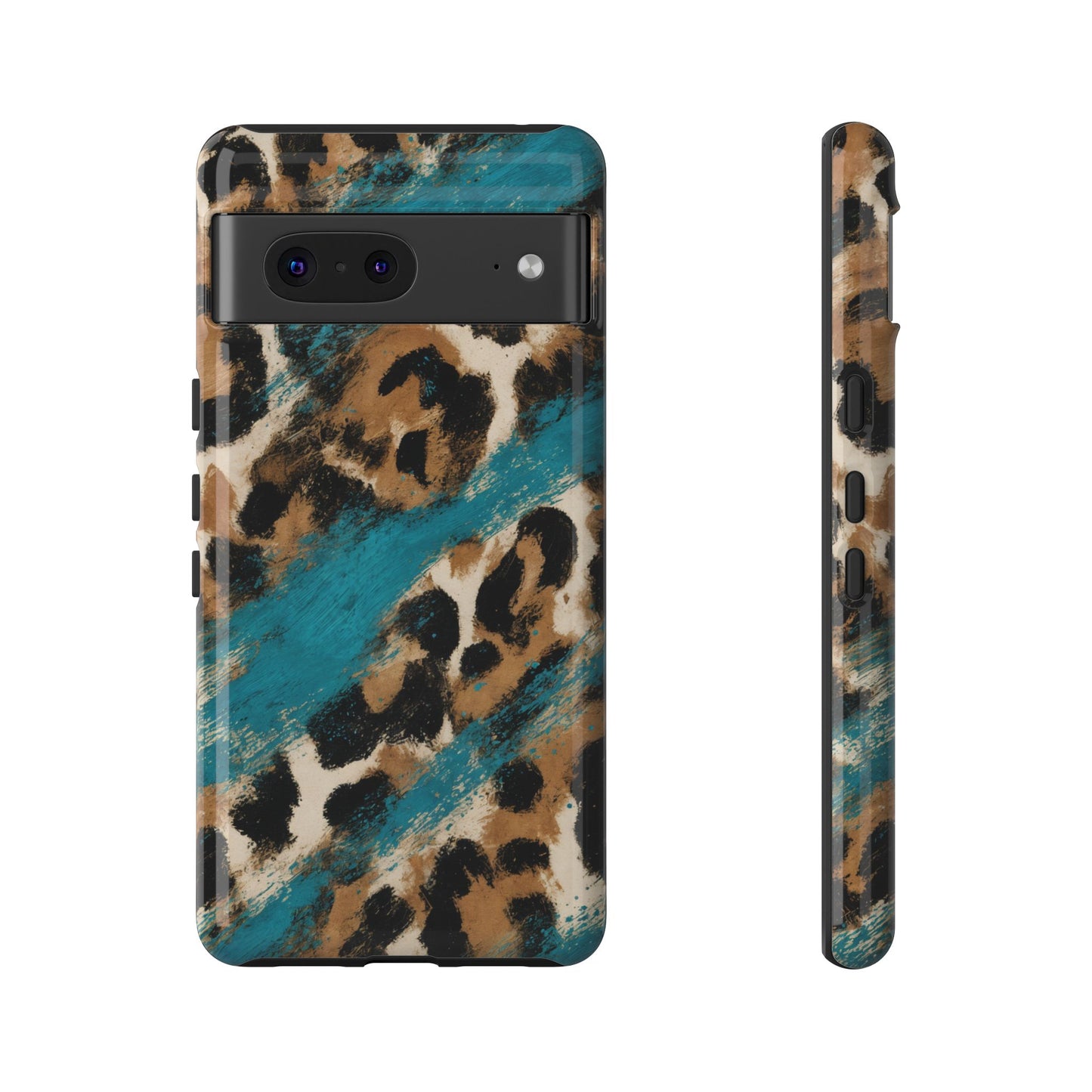 Turquoise Leopard Tough Case
