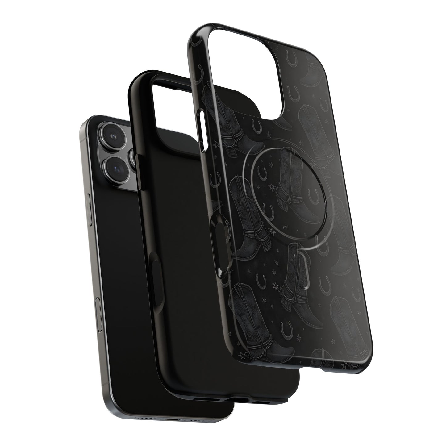 Western Noir Boots Magnetic Case