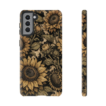 Cowhide Sunflowers Tough Case