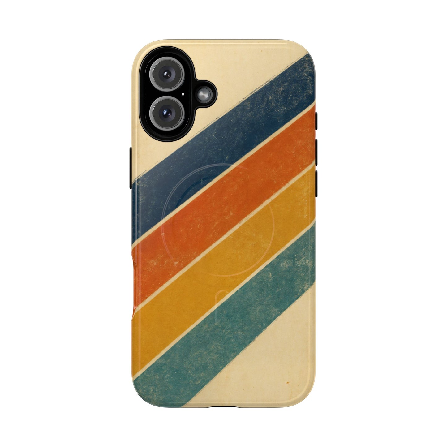 Retro Sunset Stripes Magnetic Case