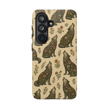 Floral Wolf Tough Case