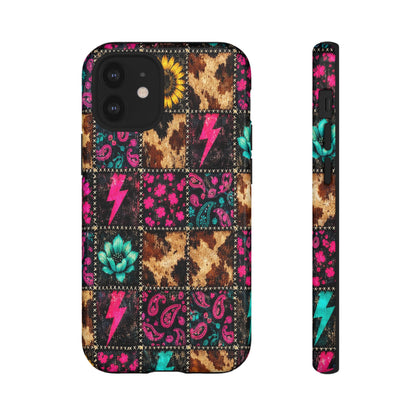 Neon Patchwork Tough Case