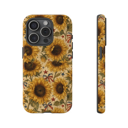 Patriotic Sunflowers Tough Case