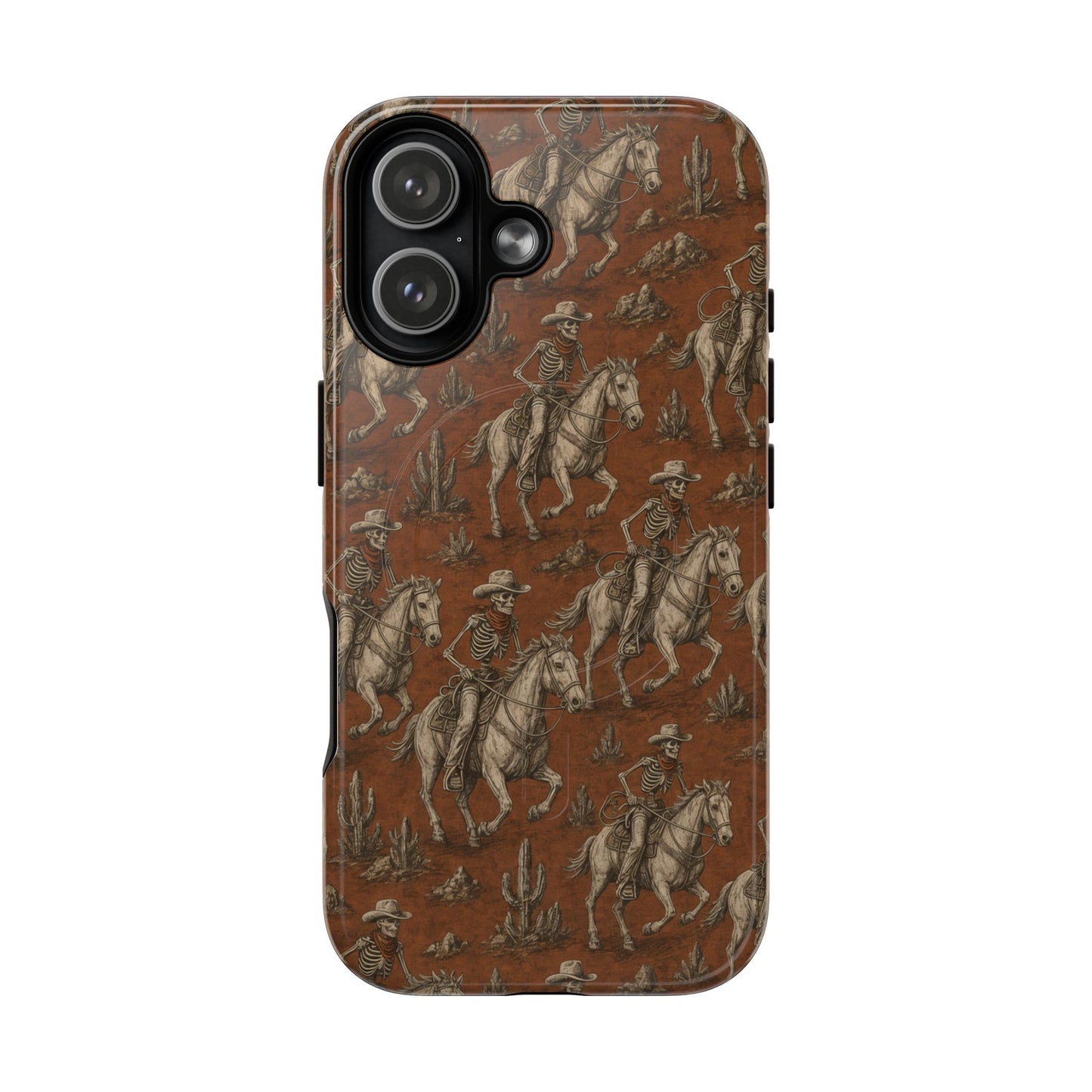 Skeleton Cowboy Ride Magnetic Case