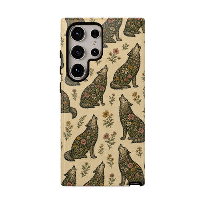 Floral Wolf Tough Case