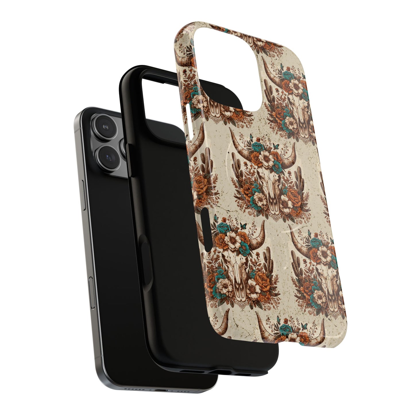 Boho Bull Skull Magnetic Case
