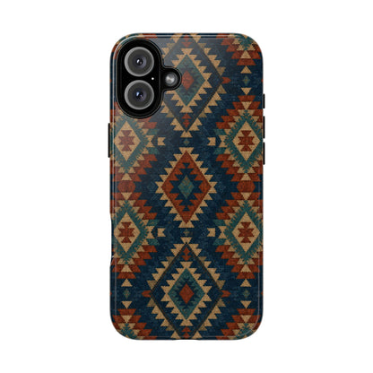 Navy Aztec Tough Case