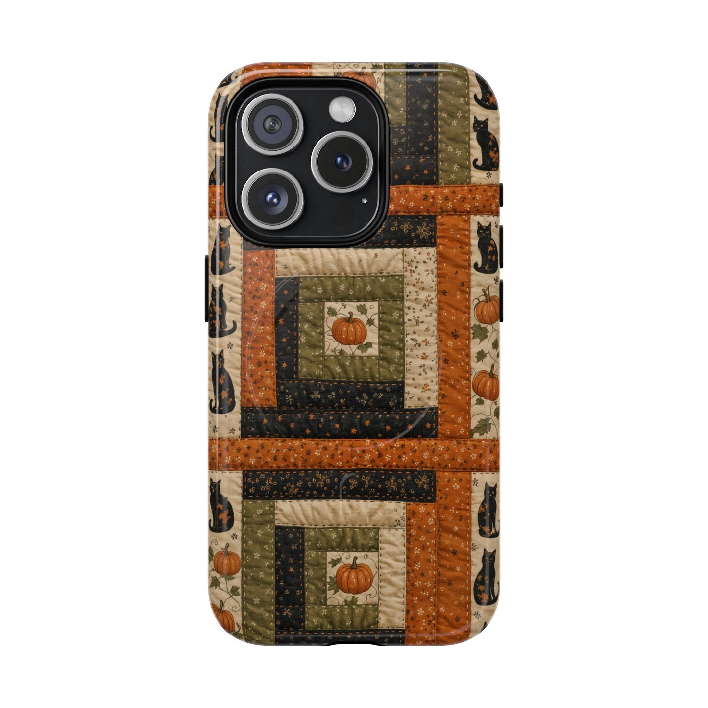 Halloween Quilt Magnetic Case