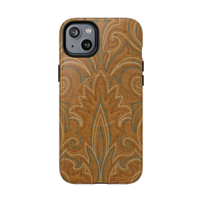 Boot Stitch Tan Magnetic Case