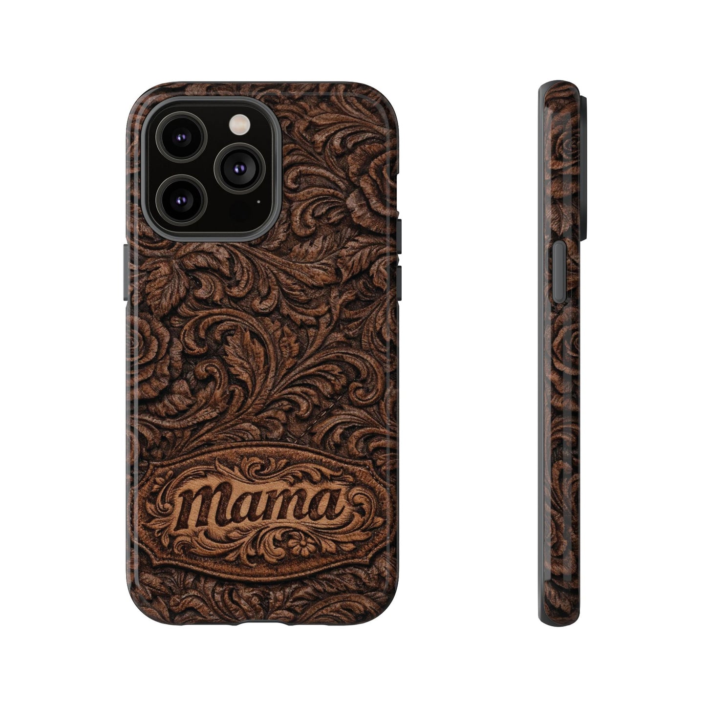 Carved Floral Mama Tough Case