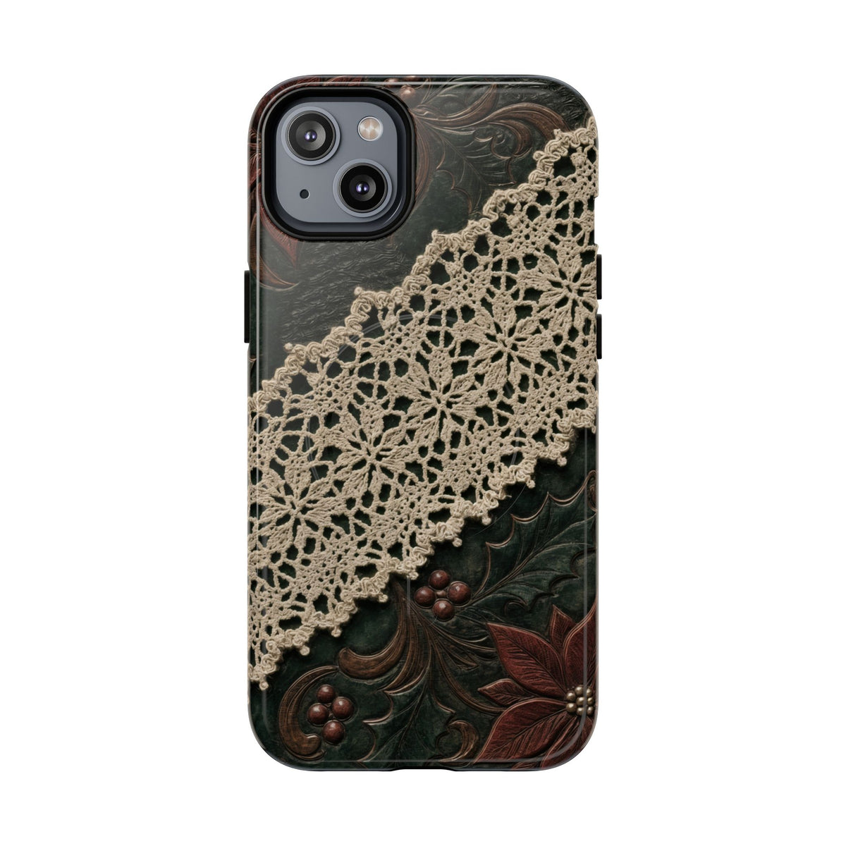 Poinsettia Lace Magnetic Case