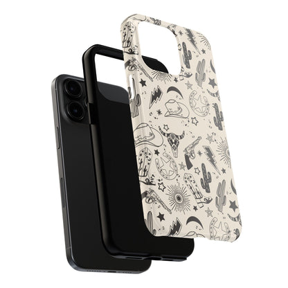 Western Doodles Phone Case